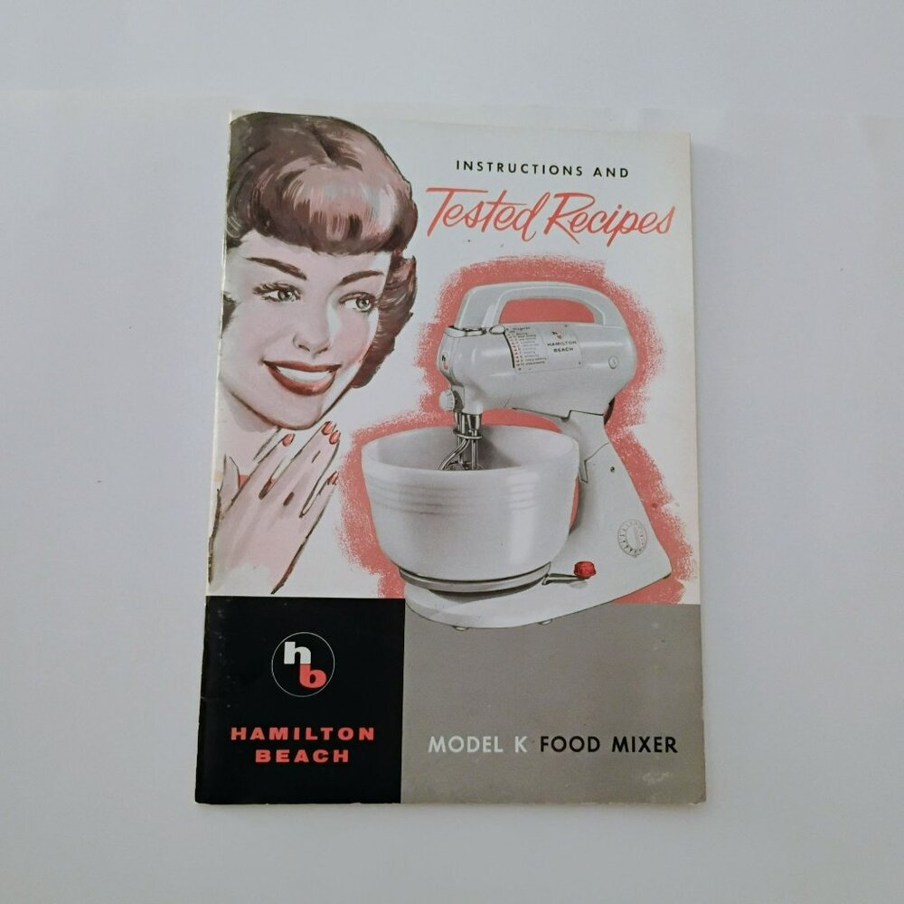 1940s Hamilton Beach Model K Food Mixer Manual Book Recipe Instructions Ephemera